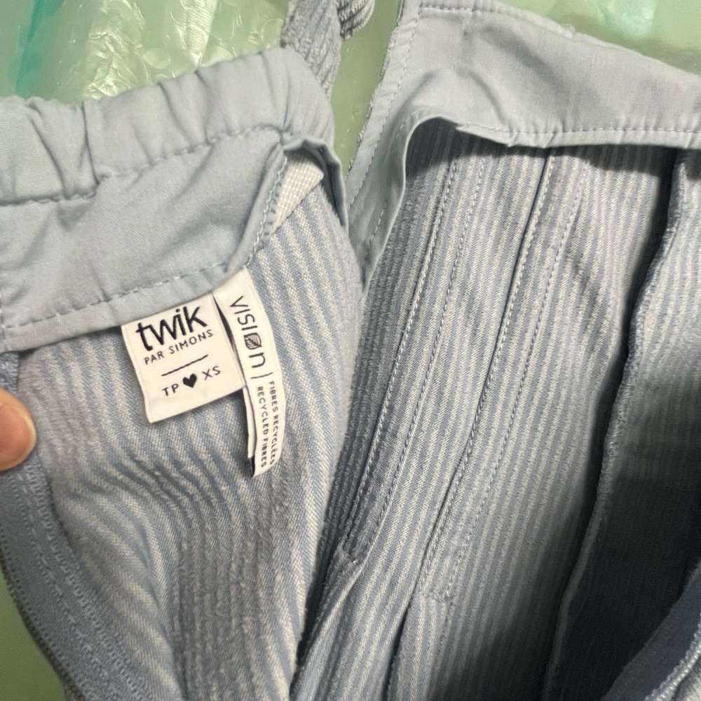 TWIK By Simons Corduroy Baby Blue Jumpsuit, Size XS but fits baggy - Picture 3 of 5